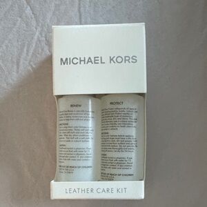 Michael Kors White Leather Care Kit with Renew & Protect Bottles